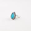 Blue Apatite Gemstone 925 Sterling Silver Jewelry Handmade March Birthstone Ring RR-57-1