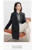 2025 Autumn/Winter Women's Double-Sided Cashmere Coat - Mid-Length, Suit Collar, Korean Style, Age-Defying Elegance