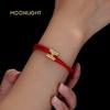MOONLIGHT Classic H Button Braceles for Women Double-layer Leather Charm Bracelet Female Fashion Couple Jewelry Gifts 13 Colors