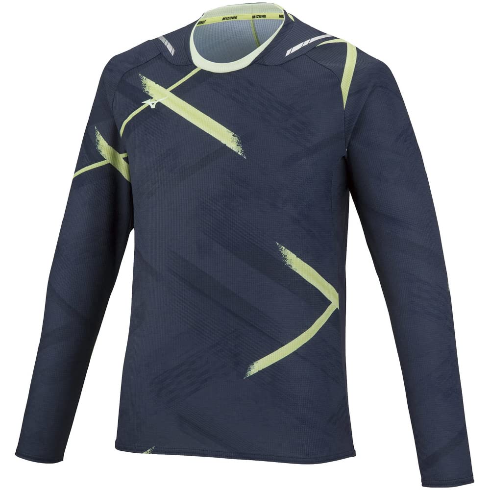 

Mizuno Dry Aeroflow Training Wear Long Sleeve Synergy Highly Sea Size Small T-Shirt, Design, Player-Linked Print, Breathable, Sportswear, 32MA2031,