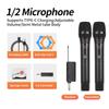 Rechargeable Wireless Metal Microphone for Stage, Home, KTV, Outdoor Speaker, Conference, and Performance.