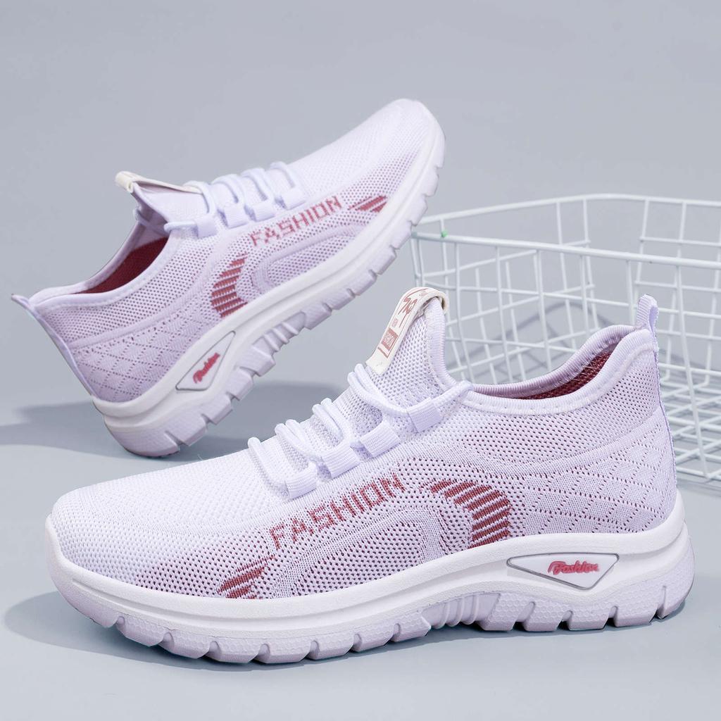 Frühling Sommer 2026 Mode Damen Schnürung Netz Atmungsaktiv Bequem Plateau Keile Rutschfeste Flache Schuhe Sneaker Zapatos De Mujer