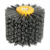 Yutnqin 1pc Deburring Nylon Abrasive Wire Drawing Round Brush Polishing Tool Sisal Horse hair Rotary brush For Furniture Wood