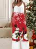 Women's Fashion Jumpsuit, Plus Size Clothing Daily Casual Fashion Wear, Graphic Christmas Printing Design,  Party Parties, Christmas Clothing