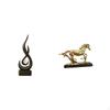 Abstract Statue Resin Flame Figurine Modern Art Sculpture Collectible Ornament for Cabinet Desk