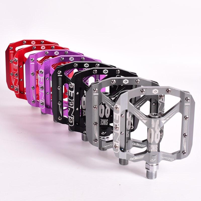ENLEE KRSEC MTB Pedals, CNC Aluminum, High Strength, Wide Platform, Front Lock, Chromoly Axle Bicycle accessories