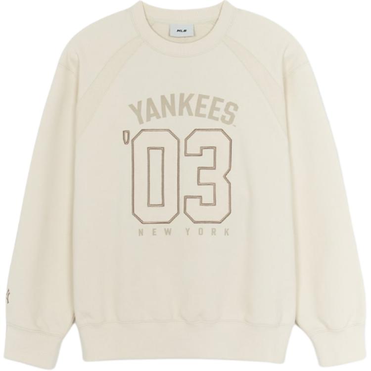 New MLB Sweatshirts Unisex Beige 3AMTV0254-50CRS