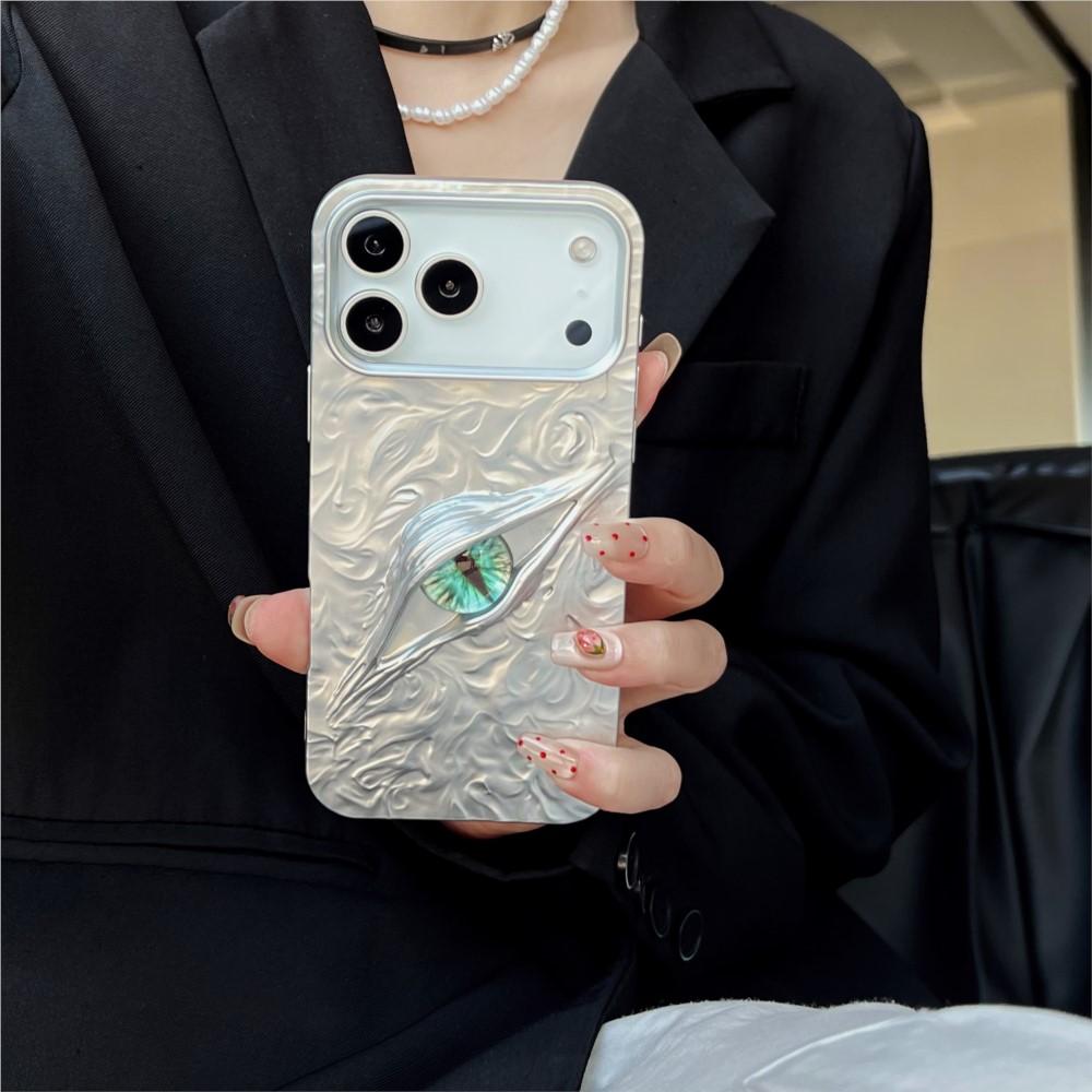 3D-Galvanik Teufelsauge Meteorit Muster Hülle Für iPhone 17 Air 16 15 14 13 12 11 Pro Max Plus Lustige Glücksbringer Stoßfeste Rückseite