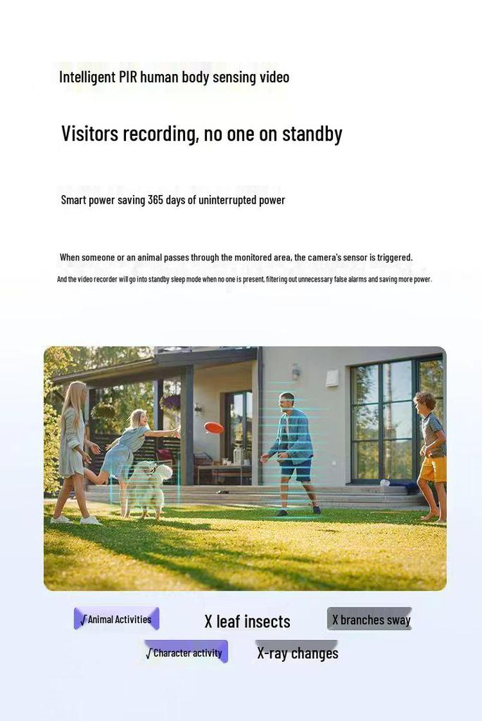 360° Solar Surveillance Camera with Full-Color Night Vision, Smart Tracking, Waterproof, A3 Model - Free Shipping