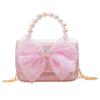Trendy Breathable And Waterproof Mini Handheld Kids Shoulder Bag With Bow Design