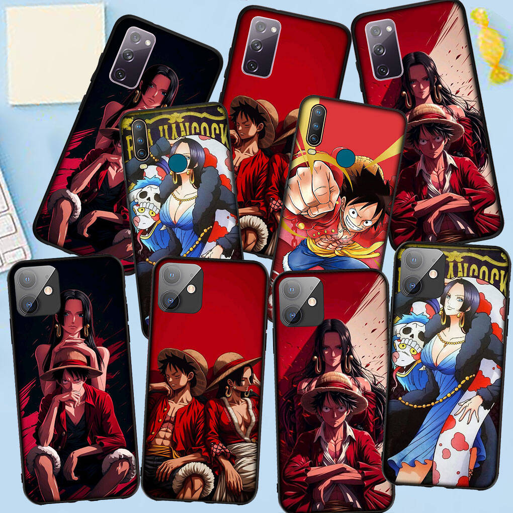 Phone Case for iPhone 17 15 16 Plus Redmi Note 14 12 11 13 Pro Max Huawei P30 P20 Lite OPPO A60 A80 A38 A54 Boa Hancock Funda One Pieces Luffy Cover