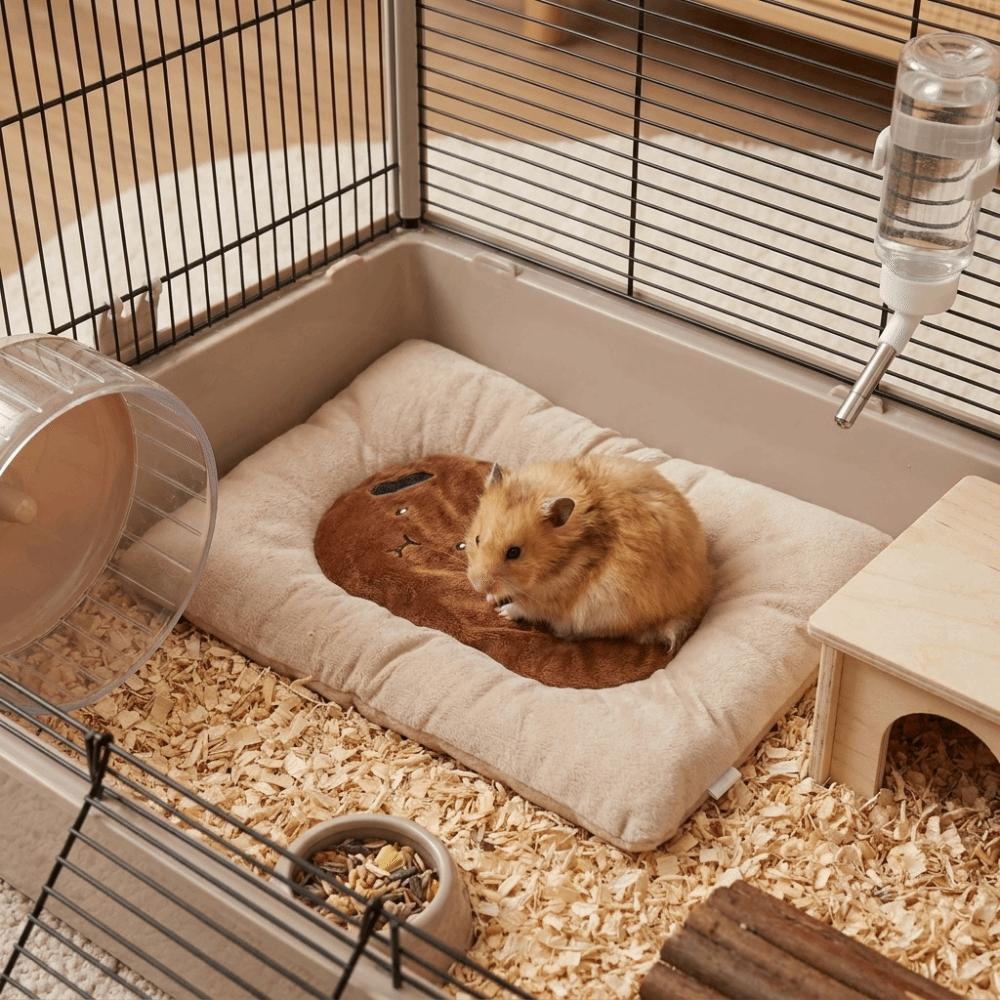 Warm Guinea Pig Plush Cushion Thickened Soft Small Animal Sleeping Mat Hamster Nest Mat Sleeping