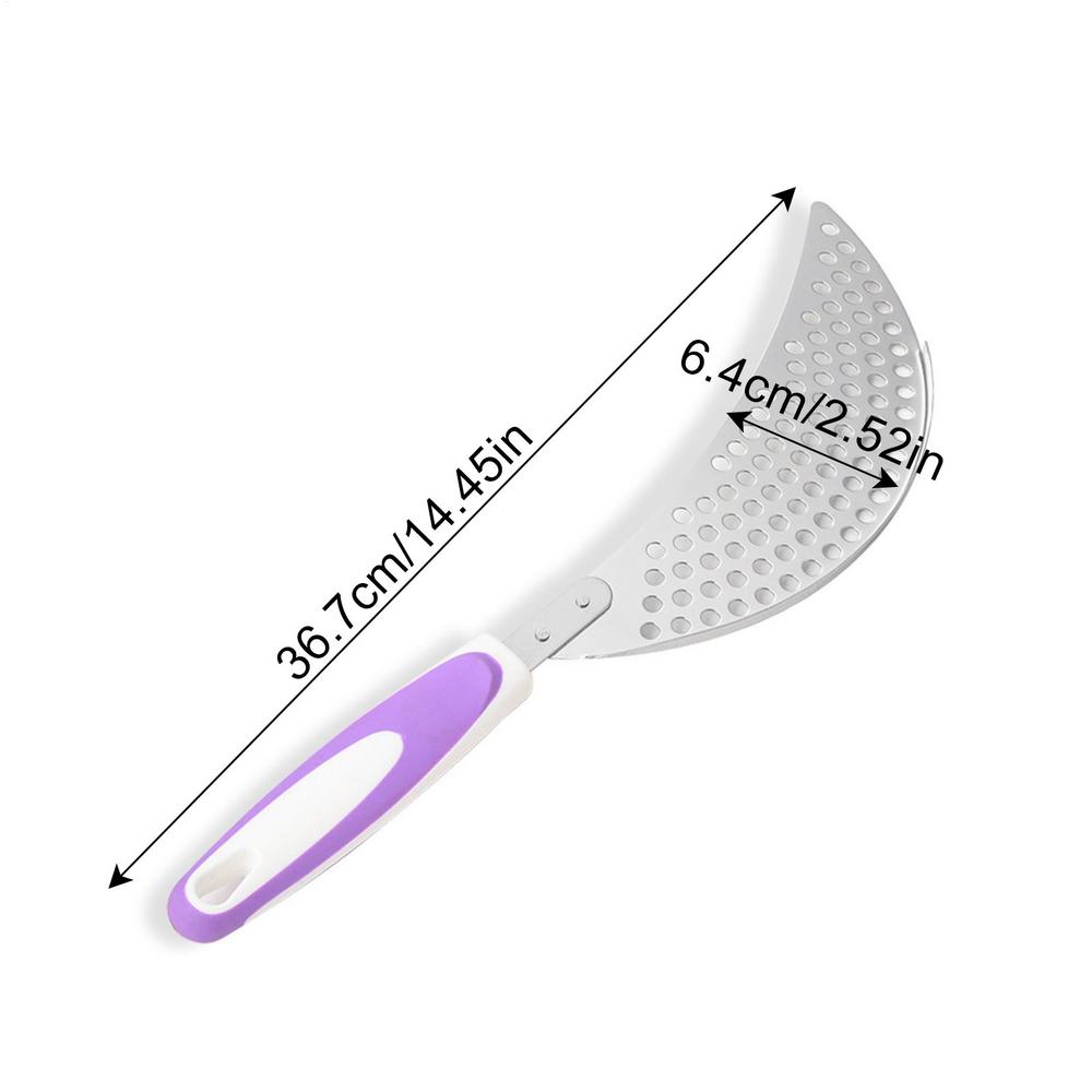 Skimmer Spoon Stainless Steel Skimmer Scoop Dishwasher Safe Drainer Draining Tool For Cooking Frying Kitchen Restaurant Dorm