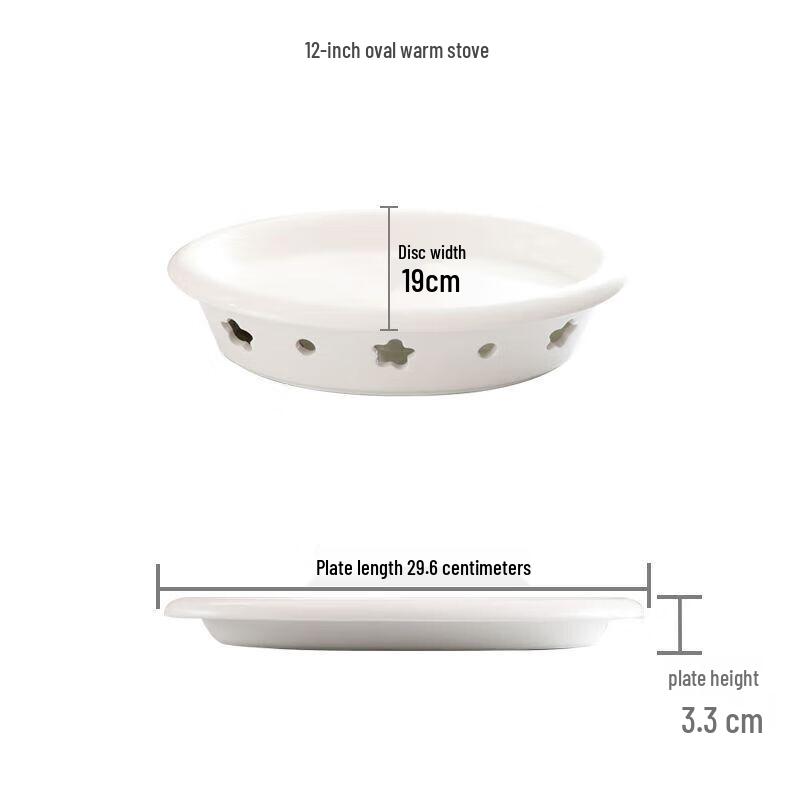 Kemeiruite Ceramic Chafing Dish with Alcohol Stove