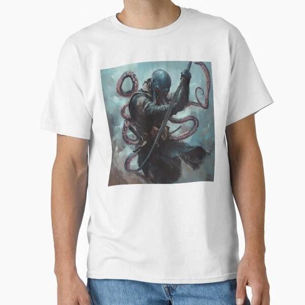 Ninja Octopus Classic TShirt Made In UsaAus TShirt S2xl S