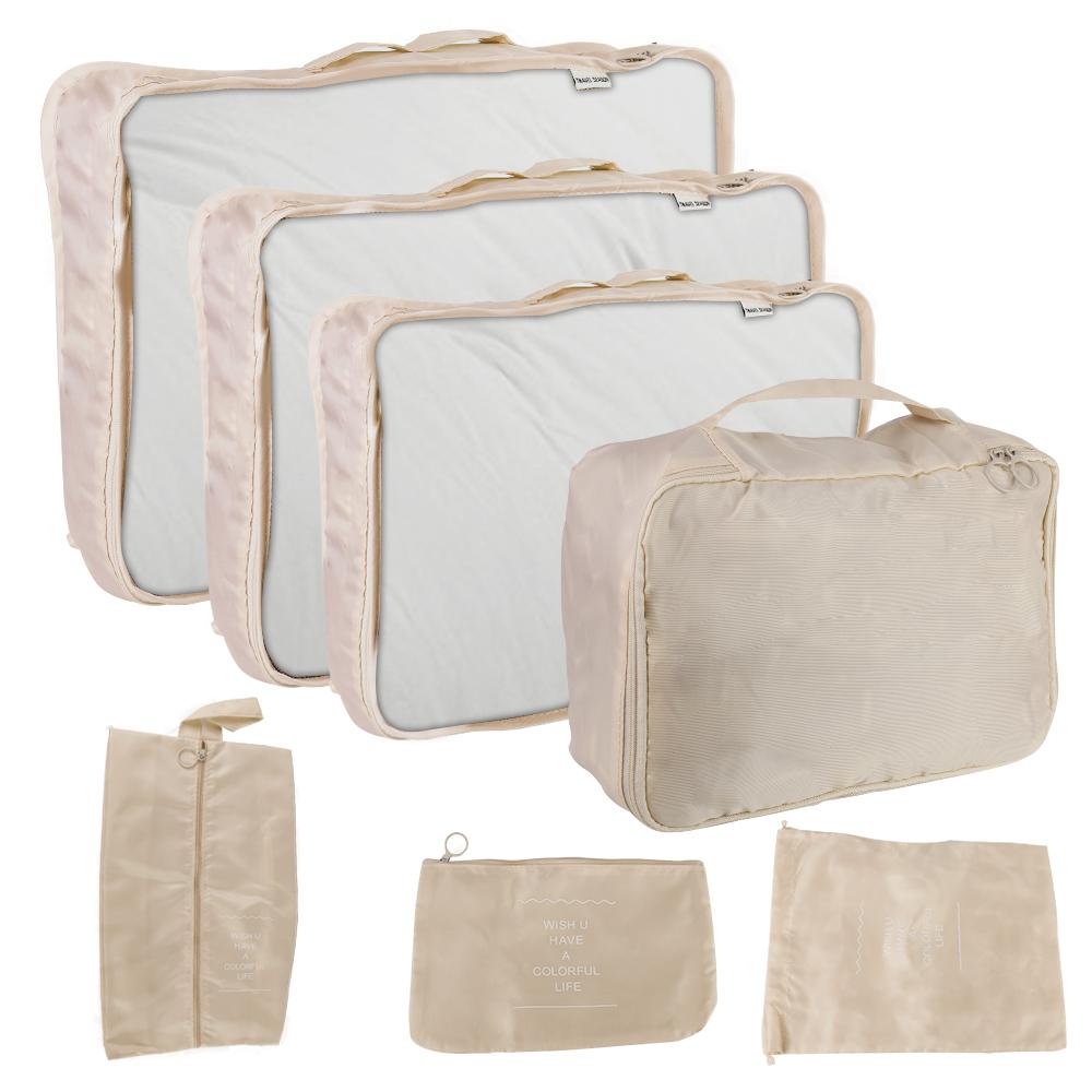 Blanket Shoes Organizers Bag Folding Travel Organizer Storage Bags Clothes Luggage Travel Organizer 7pcs Travel Storage Bag Set