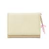 Korean Student Card Card Bag Cute Short Wallet Women Bow Leather Money Holder Wallet Three Fold Wallet Card Holder Coin Purse