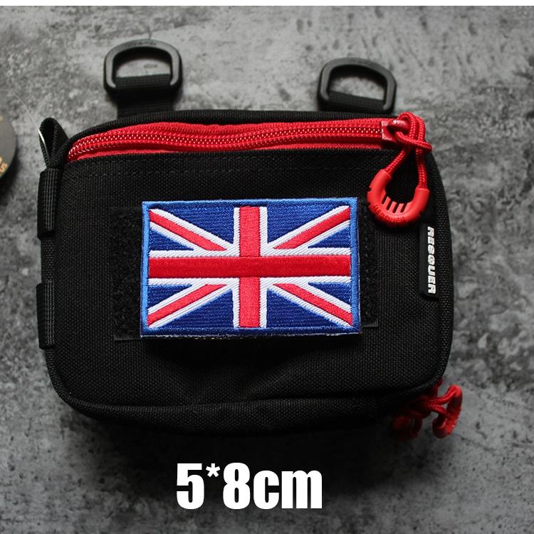 Vyšívaná vlajka Velcro náramek ruský americký německý Velcro britská morálka odznak nášivka odznak balíček nálepka