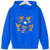 2025 Popular Christmas Casual Round Neck Reindeer Print Children's Hoodie, Long Sleeved Girls' Sportswear, Comfortable and Versatile Top