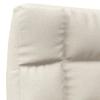 Floor Chair Foldable Cream Fabric