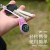 Compass Lanyard Zipper Head Gadget Mini Compass with Rope Pendant Wilderness Survival Equipment