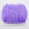 8-10cm Ostrich Feather Trims for Needlework and Handicraft Black Plume Skirt Decoration Natural Feathers Ribbon Fringe