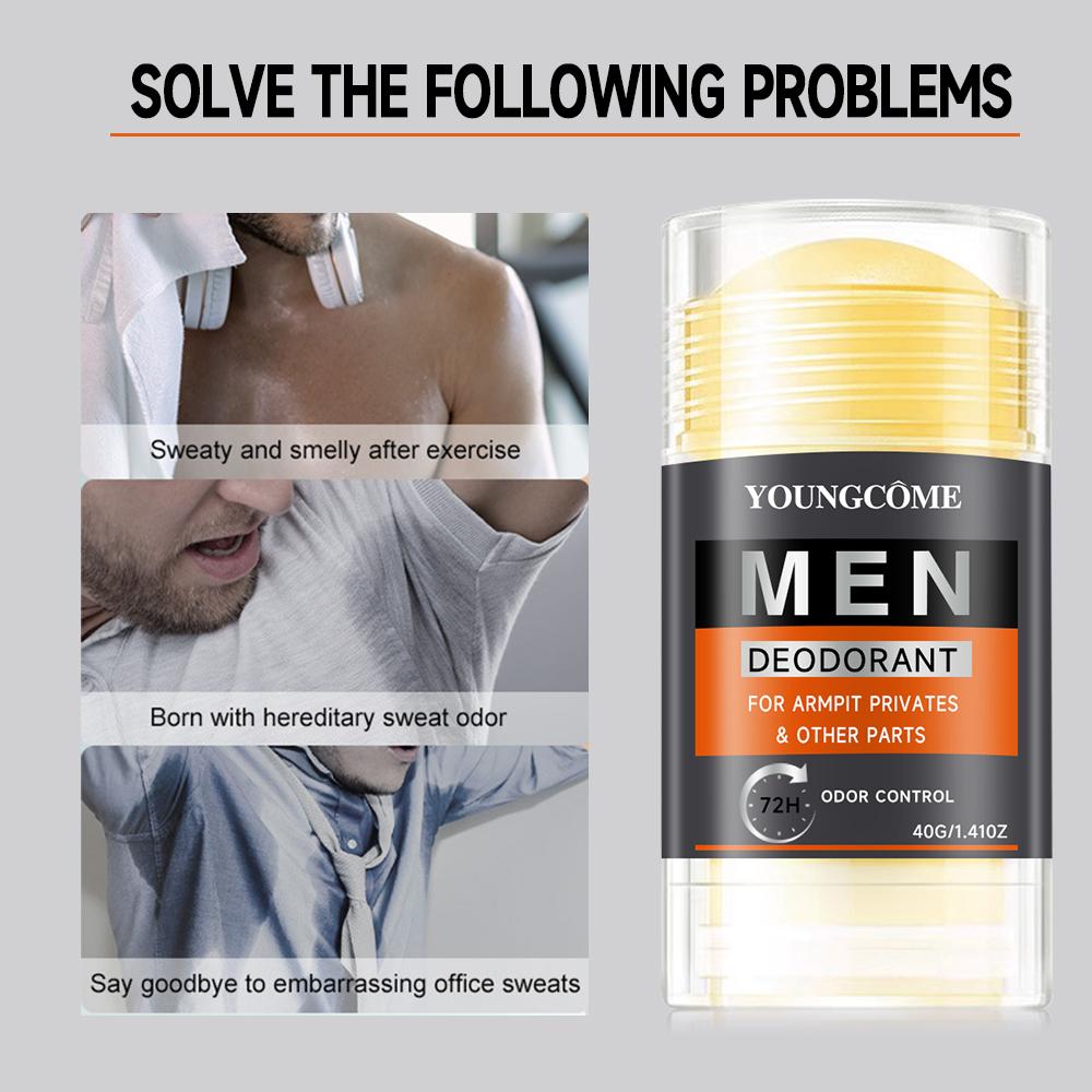 Men Odor Removing Cream Underarm Bad Smell Sweat Prevention Armpit Refreshing Antiperspirant Long Lasting Deodorant Body Care