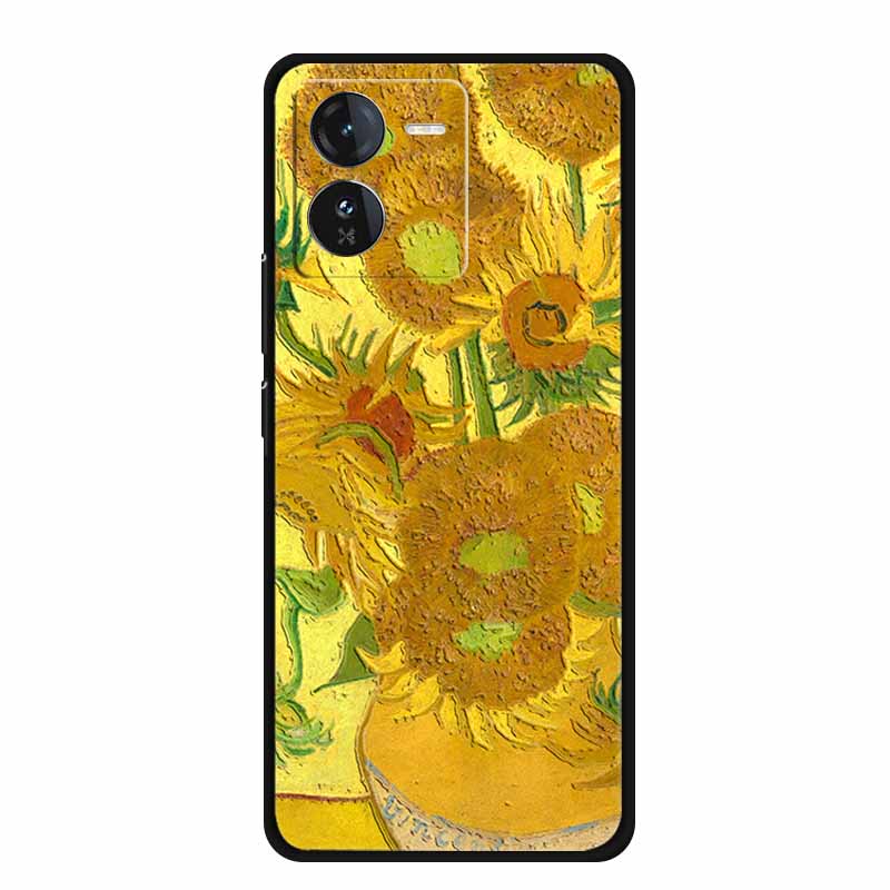 3D Emboss Case For Vivo iQOO Z9 x Phone Case Shockproof Black Silicone Soft Back Cover For Vivo iQOO Z9x Y37 Pro Case Z 9 x Capa