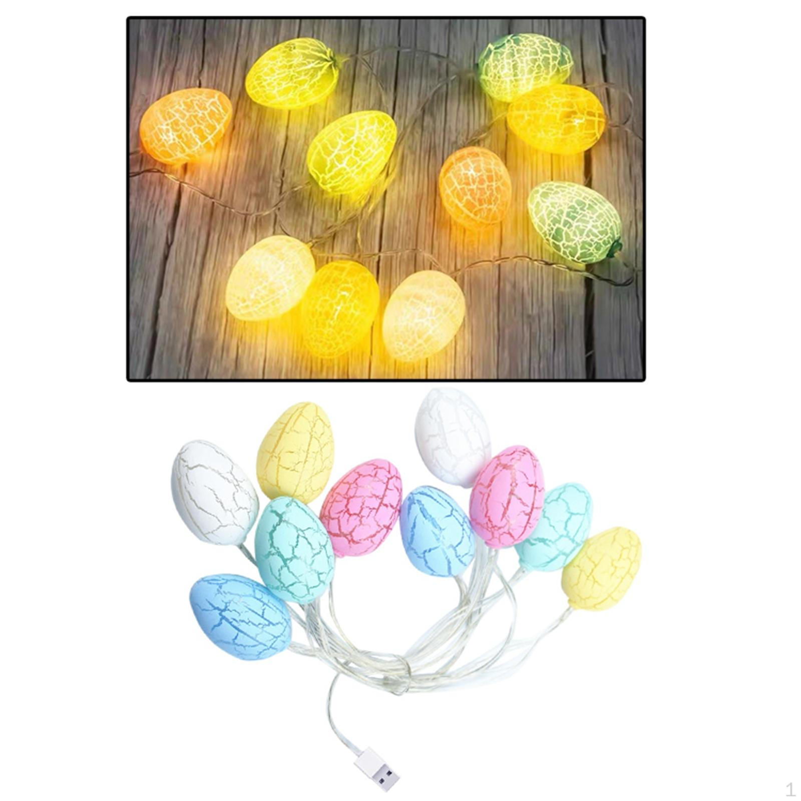 

Easter Cracked Egg Lamp for Year Home Ornaments 2m USB