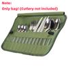 Tragbare Roll Up Beuteltasche Tragbare Outdoor Camping Besteck Aufbewahrungstasche Besteck Aufbewahrungsetui Für Gabeln Löffel Essstäbchen