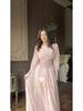 Retro Long Sleeve Waist-Cinching Fairy Dress 2025 - European and American Spring Style