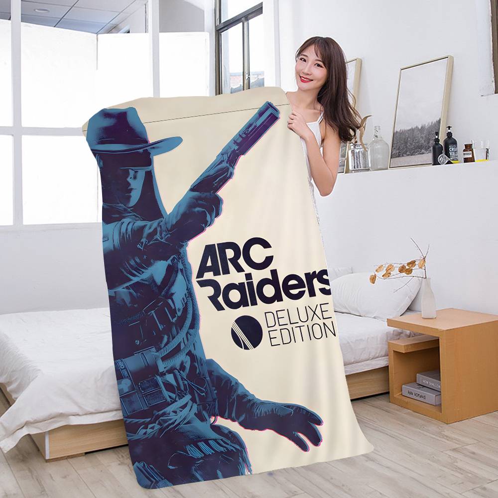 Game A-arc Raiders Bath Towel Microfiber Soft Water Absorbing Breathable For Girl Kids Decorative Cartoon Beach Towel