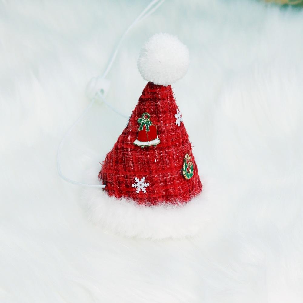 Dog Hats Pet Christmas Hat Classic Mini Style Christmas Hat Pet Accessories for Small Dogs Cats Festival Winter Decoration Gift