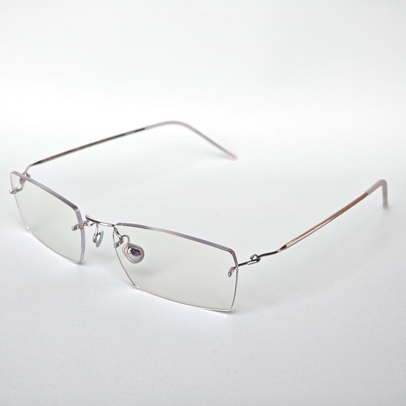 Rimless Titanium Alloy Luxury Glasses - Unisex Retro Light Frame