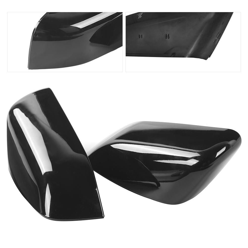 2pcs Rearview Mirror Cover Caps Glossy Black Fit for Land Rover Range Rover SportLR2LR4