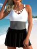 Women's 2025 Split Skirt Swimsuit - Sexy, Hot European & American Fashion for Summer