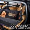 Car pet pad, rear single seat car pad, bottom with hard belt net dog blue child waterproof and anti-dirty dog pad