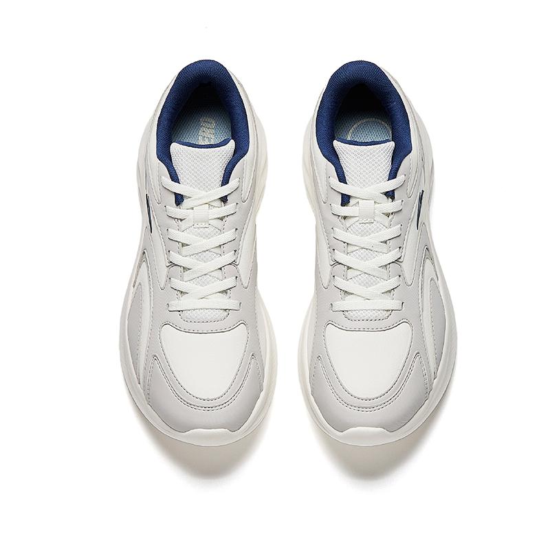 New Anta Star Cloud 2 Cushioning, Wear Resistant Low Top Casual Running Shoes Men's White Gray Blue 912535505-7