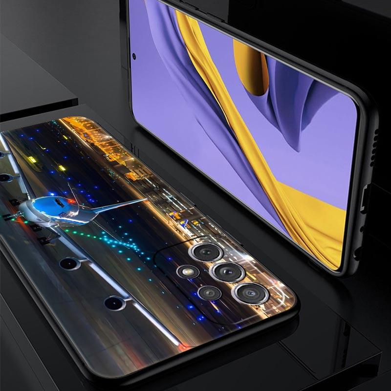 Reise-inspirierte Flugzeugroute Handyhülle für Samsung Galaxy A55 A35 A15 A14 A13 A25 A54 A51 A71 A72 A73 A32 A52 A41 5G Weiches TPU