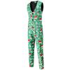 Print Suits Fashion Merry Christmas Men's Suits Jackets Casual Suit 2 Piece Suits(Blazers + Pants) Christmas Gift Set Men's Christmas Print Set Party
