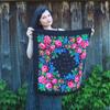 Women Square Scarf Ethnic Hijab Retro Handkerchief Head Wrap Head Scarves Muslim Floral Print Bandana Shawl Headscarf
