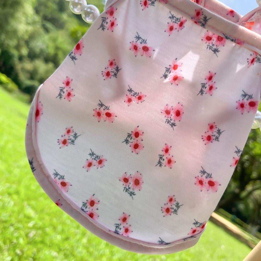 Floral Dog Summer Vest Flying Sleeve Pet Dresses Pet Supplies Pet Clothes  Puppy