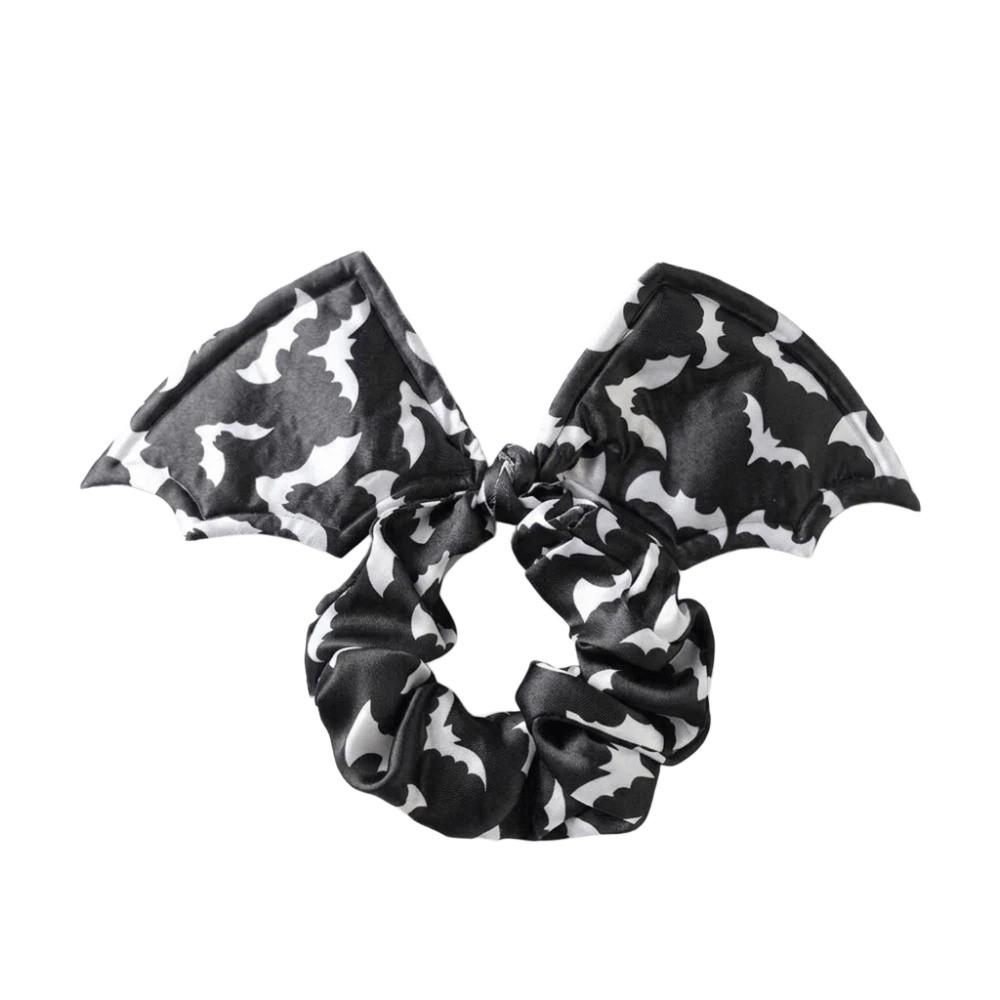 Gothic Bat Scrunchie Star Spider Web Hair Tie Creative Halloween Hair Bow  Masquerades