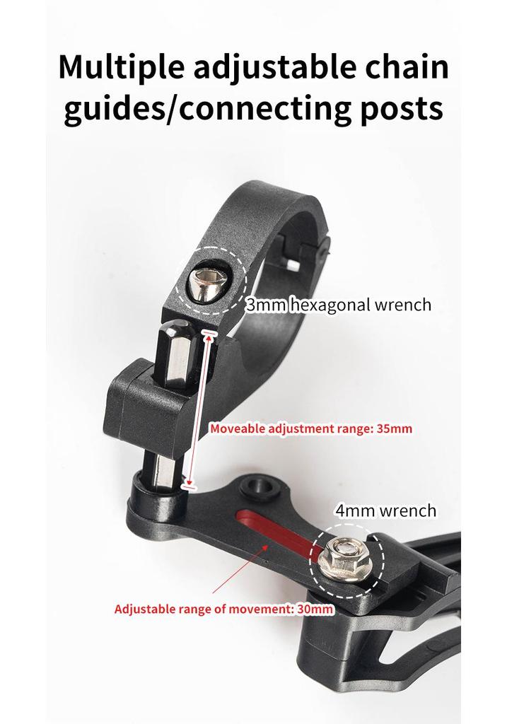 Single Chainring Mountain Bike Chain Guide: 8-12 Speed Anti-Drop Chain Stabilizer