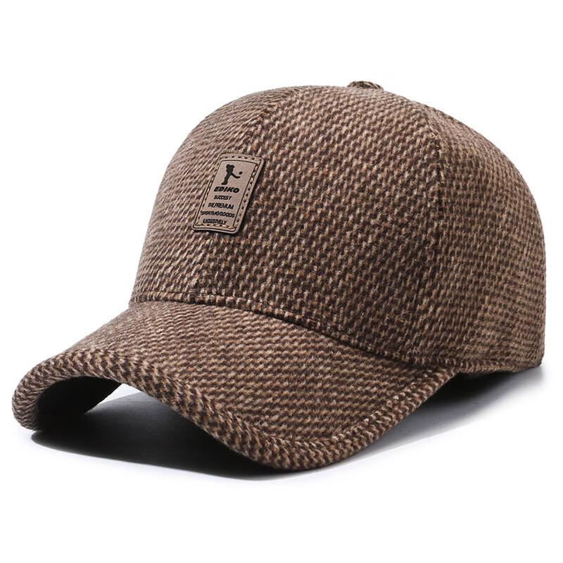 LILANG Men s Winter Wool Earflap Baseball Cap