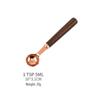 Gold-Plated Stainless Steel Measuring Cups & Spoons Set with Acacia Wood Handles – 8 Pieces