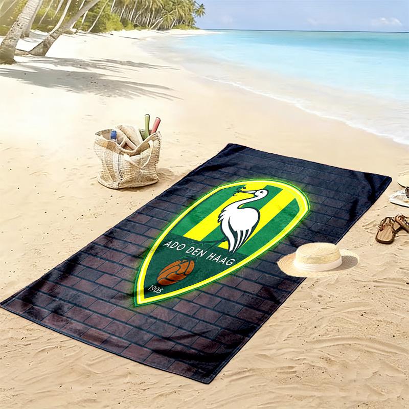 Ręcznik plażowy z nadrukiem ADO Den Haag, Duży miękki szybkoschnący ręcznik na plażę, kemping, basen