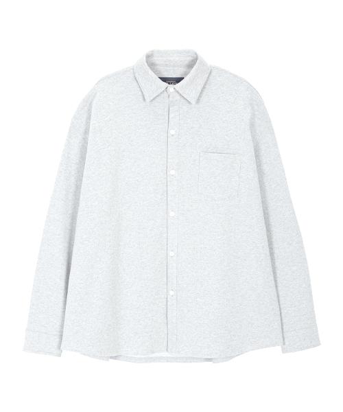 ARDENT VELLONA [Unisex] Big Oversized Long Sleeve Sweatshirt_White Melange