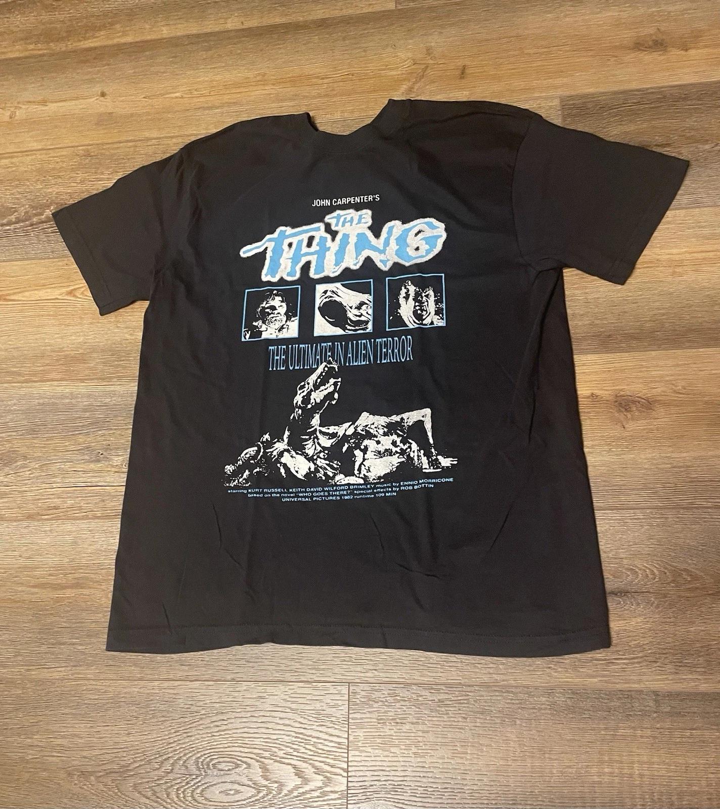 The THING 1982 - Horror Movie Rare Promo Graphic Tee Shirt Mens Medium L