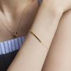 14K Soft Slender Bar Bracelet
